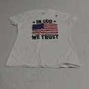 In God We Trust American Flag Patriots 4th of July Christian T-Shirt for Women Kids Men Small
