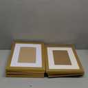 8x10 Picture Frame Sef of 10, Display Pictures 5x7 with Mat or 8 x 10 Without Mat, Photo Frame Collage for Wall Gallery Decor, Hanging or Tabletop Display, Gold