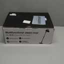 11-in-1 Steam Mop - Detachable Handheld Steam Cleaner with 380mL Tank, 260 Floor Steamer for Hardwood, Tile, Grout, Windows, Bath & Kitchen - 3-Level Steam Control, Multi-Purpose Floor Steam Cleaner (Black)