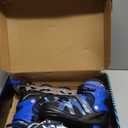 Kuxuan Boys Adjustable Inline Skates with Light up Wheels, Fun Illuminating Skates for Kids Girls Youth (Large(Kids 3-6 US), Blue)