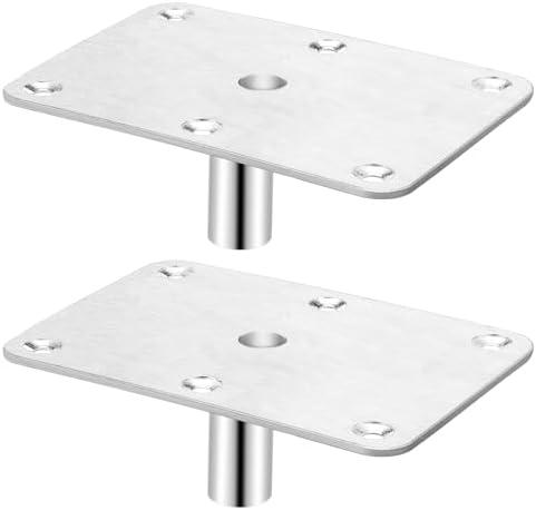 MorningRo 2 Pcs Boat Seat Pedestal Seat Post Base Stainless Steel Pedestals for 3/4" Seat Pin Post Socket, Heavy Duty Boat Accessories