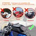 Dracarys Motorcycle Tank Bag - Oxford Saddle Black Motorbike Bag - Strong Magnetic Bag for Honda Yamaha Suzuki Kawasaki Harley