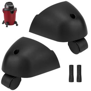Caster Wheels & Foot Replacement Kit Fits Most of Shop Vac Vacuum and A & B Cleaner, Replace 8568000 8568010 8568011 8568009 - Heavy Duty Casters
