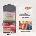 Wrapping Paper Storage, Gift Wrap Organizer Holder Double-Sided Hanging Gift Bag Storage Organizer (Grey)