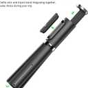 ATUMTEK Selfie Stick Tripod, 3-in-1 Extendable Aluminum Phone Tripod with Detachable Bluetooth Remote, Compatible with iPhone 17/16/15/14/13/12/11/11 Pro/XS Max/XR and Samsung Smartphones, Black