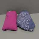 Hanes Girls' Cotton Stretch Underwear (12, Pink, Teal, Navy, Floral Prints, Stripe Print)