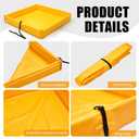 Wettarn Folding Duck Pond 4 x 4 Portable Spill Containment Berm Wall Containment Berm (Yellow)
