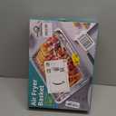 Air Fryer Basket for Oven, 25% Thicker, OPENICE 2 Set Oven Air Fryer Basket and Tray, Stainless Steel Air Fryer Pans and Crisper Tray for Convention