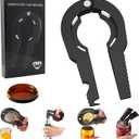 4-in-1 Can Opener  Multi-Function Jar Lid Opener, Bottle Opener, Beer Opener, & Can Cutter  Lid Remover for Jars, Cans, & Bottles