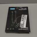 Air Tube Bluetooth Headphones with LED Battery Display,EMF Free Neckband Wireless Earbuds with 25H Playtime,HD Bass Airtube Headphone Emf Free with Mic And Controls,Airtube Earbuds For Sleep,Work,Gym