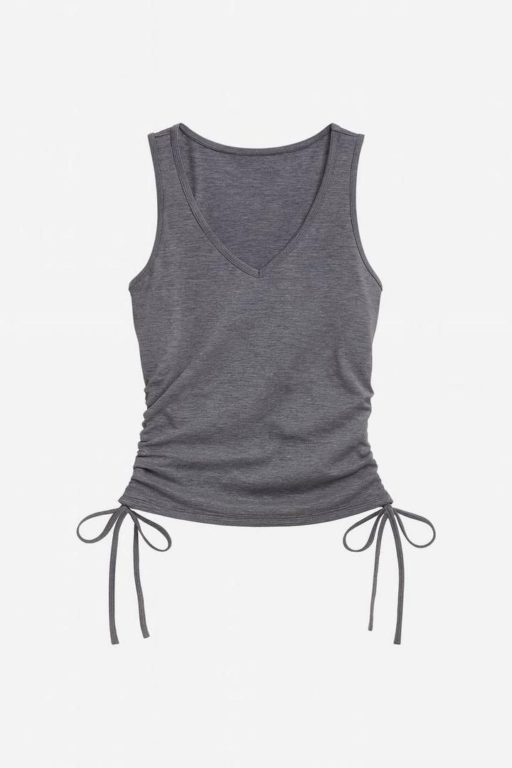 NoBrand Grey Tank Top Medium