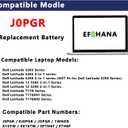J0PGR Laptop Battery Replacement for Dell Latitude 5285 E5285 5290 2-in-1 Series T17G T17G001 T17G002 JOPGR 0J0PGR 0X16TW X16TW 0FTH6F FTH6F FTG78 1WND8 0RDYCT RDYCT 7.6V 42Wh 5250mAh 4-Cell