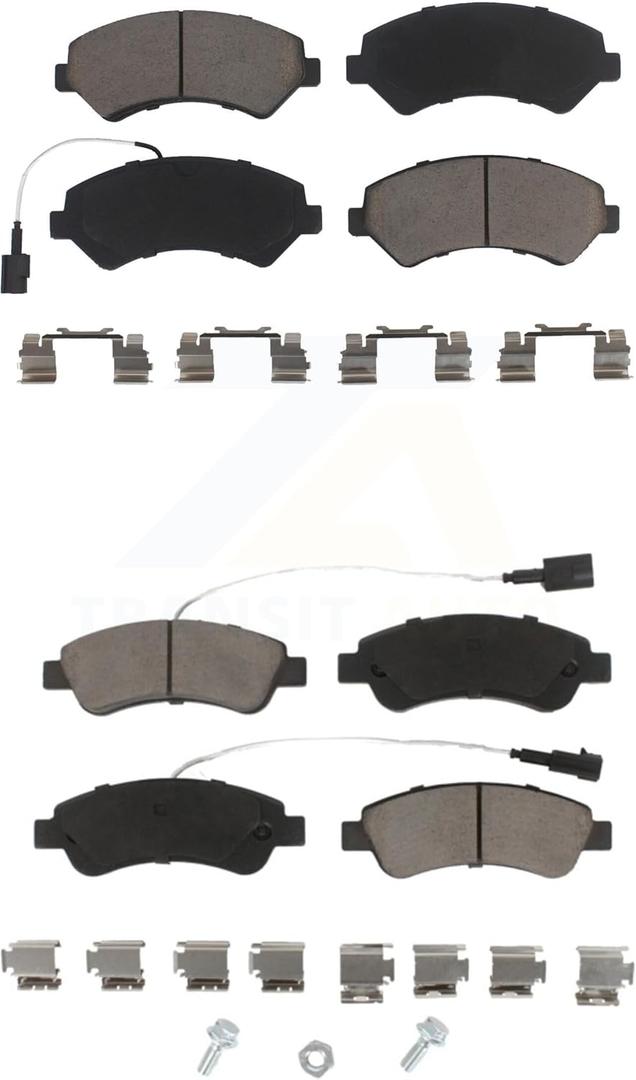 CMX Front Rear Ceramic Brake Pads Kit Replacement For Ram ProMaster 2500 3500 1500 KCX-100423