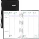 Blueline 2026 Timanager DuraFlex 5-Day Weekly/Monthly Planner, 13 Months, December 2025 to December 2026, Poly Cover, 9.0625" x 5.875", Black (C5910V.81T-26)