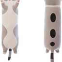 shangman Lovely Plush Cat Doll Cute Cartoon Soft Stuffed Kitten Pillow Long Throw Sleeping Toy Gift for Kids Girlfriend Multiple Size (Grey,50cm/19.6in)