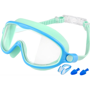 Rantizon Kids Swimming Goggles 1 Pack, Anti Fog&UV Kids Goggles for Boys Girls, No Leak Wide View Swim Goggles for Child 3-14