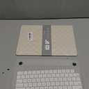 BYCeKe for MacBook Air 13.6 inch Case 2022-2026 M4 A3240 M3 A3113 M2 A2681, Checkered Textured Cream Leather Hard Shell Case No Logo Cutout & Keyboard Cover for Mac Air 13.6 Laptop, Beige Checkerboard