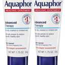 Aquaphor Advanced Therapy Healing Ointment, Hypoallergenic, Fragrance Free Body Moisturizer for Dry Skin and Minor Wound Care, Travel Size Skin Care Set, 1.75 Oz Tube, Pack of 2