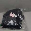 Cat Costume for Kids with Bag, Black Cat Halloween Costumes for Girls Animal Onesie Dress Up (S(5-6Y))