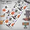 YESPURE for iPhone 14 Plus Case,iPhone 14 Plus Halloween Case for Boys Girls Clear Soft TPU Cute Pumpkin Ghost Halloween Pattern Anti-Yellowing Anti-Scratch Shockproof Protective Cover 6.7 inch