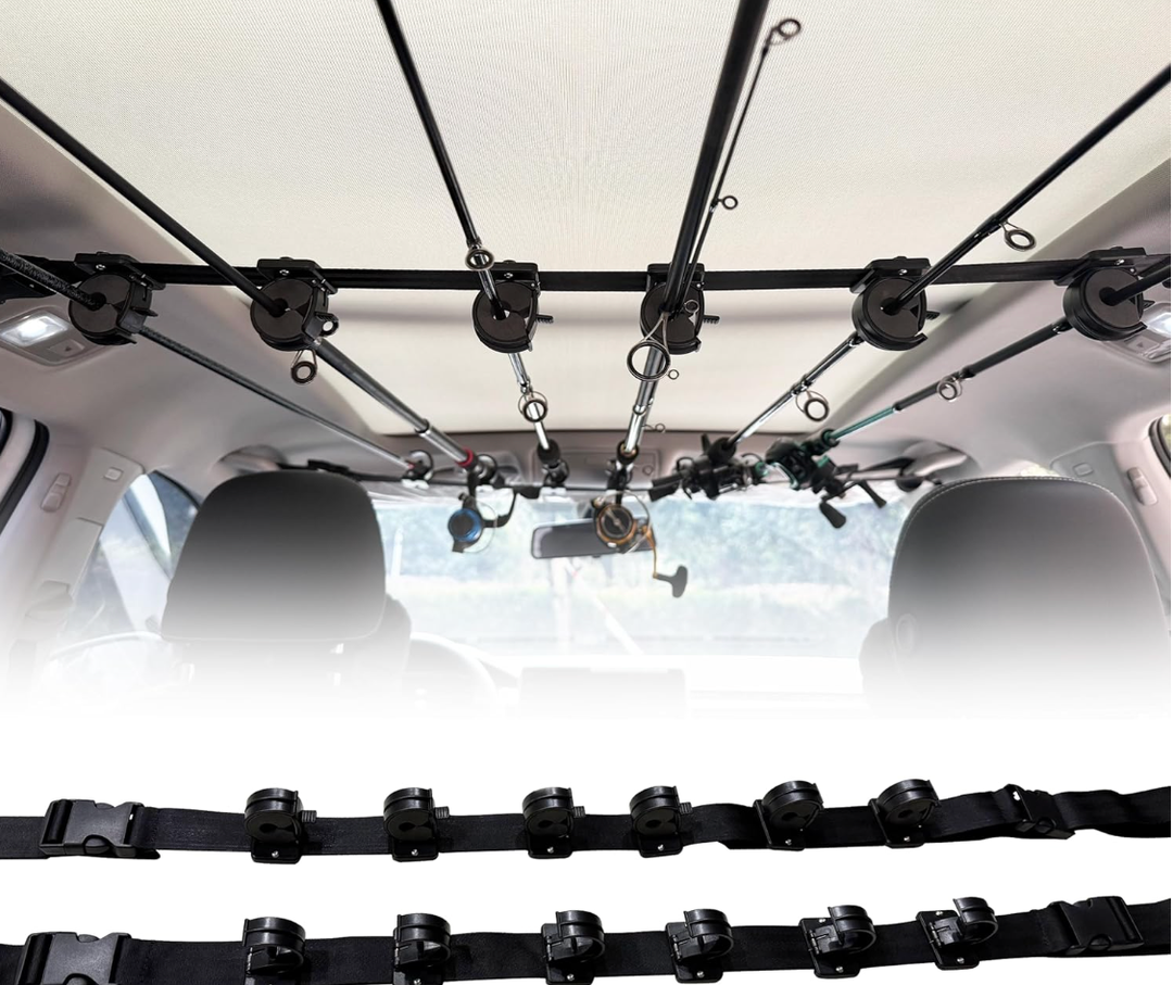 Jorazor Fishing Rod Holder for Car,Fishing Pole Holder for Car,Fishing Pole Storage Inside Carrier Racks for SUV/Wagons/Van/Jeep/Truck