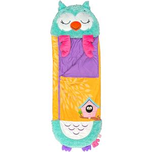 Happy Nappers 2-in-1 Pillow & Sleepy Sack Snoo the Owl 66x30 Large