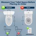 Bidet Toilet Seat,Voice Control,Auto Open,Heated Water,Elongated | Warm Air Dryer,Heated Seat,LED Temp Display,Wireless Remote,Self-Cleaning Nozzle,Night Light,Bubble Shield