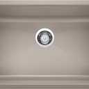 BLANCO, Truffle 441297 PRECIS SILGRANIT Super Single Undermount Kitchen Sink, 32" X 19"