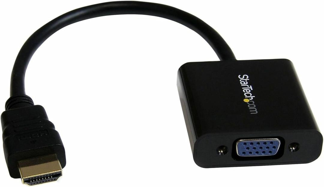 StarTech.com 1080p 60Hz HDMI to VGA High Speed Display Adapter - Active HDMI to VGA (Male to Female) Video Converter for Laptop/PC/Monitor (HD2VGAE2)
