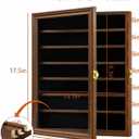 KCRasan Arrowhead Display Case Native American Arrowhead Shadow Box, Walnut