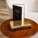 Decorative Books for Home Decor Decorative Hardcover Display Faux Books for Bookshelf Black and Gold Foiled Decor Books for Coffee Table Fashion Designer Books Decor Set of 3 (Black and Gold)
