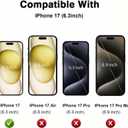 for 2025 iPhone 17 Case Wallet Phone Case With Card Holder Clear Protective Phone Case with Credit Card Holder Heavy Duty Protection Anti-Scratch Compatible for New iPhone 17 6.3in Transparent