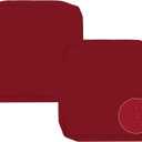 Sqodok Patio Cushion Covers 18x18 Waterproof Outdoor Cushion Covers Replacement 2Pack Patio Cushion Seat Slicovers with Ties for Sectional Sofa, Wicker Chair, Burgundy