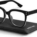 miyya Blue Light Glasses for Women & Men Oversized UV & Blue Light Blocker Chunky Frames, Stylish Eyewear Accessories, Black