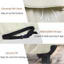 NettyPro Patio Chair Covers for Outdoor Furniture 2 Pack, Waterproof Heavy Duty Lawn Patio Furniture Cover Deep Seat Dining Chair Covers, 30W x 33D x 34H inches, Beige