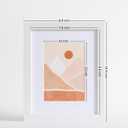 eletecpro 8x10 Picture Frames Set of 10, Picture Frame Collage Wall Decor Display 5x7 Photo With Mat or 8x10 without Mat, Home Decor Gallery Frame for Table Top or Wall Mounting, White