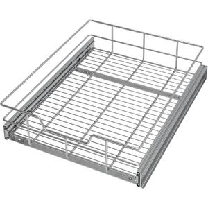 Pull Out Cabinet Organizer 17" W X 22" D, Slide Out Drawers For Kitchen Organizers and Storage, Pull Out Drawers For Cabinets Capacity Heavy Duty Caddy, Cabinet Shelves Chrome-Plated, Bathroom Pantry