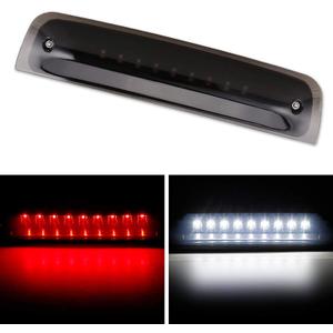BORDAN For Dodge Ram Third Brake Light Stop Lamp Compatible For 2009-2017 Dodge Ram 1500 2010-2017 Dodge Ram 2500 3500 White & Red LED Brake Tail Light Assembly Smoke Lens