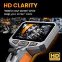 Screen Protector Tempered Glass 2-Pack Compatible with Teslong TD450S Borescope, Anti-Scratch Bubble-Free HD Clear Film