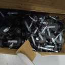 JEGONFRI 300pcs #10 x 1 Black Hex Head Self-Drilling Metal Roofing Screws, EPDM Washer, Colored Head, Wood Screws, Sheet Metal Roof Screw with Hex Driver Bit