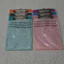 6 x 9 Small Clipboard Set of 6, A5 Plastic Mini Colored Clip Boards with Low Profile Clip, Half-Letter Size for Classroom, Teacher, Students, School & Office Supplies (Teal/Purple/Blue/Pink/Orange/Green)