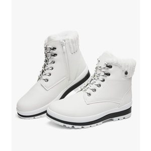 Womens Waterproof Ankle Boots for Outdoor (Non Slip Outsole),Fashion Combat Boots with Side Zipper,Warm Fur Lined Winter Snow Boots200+ bought in past month size 40