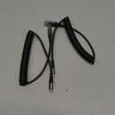 Coiled Lightning Cable, iPhone Charger Cable 3FT for Car, 2 Pack [Apple MFi Certified] 3 Feet Lightning Cord Compatible with iPhone14/13/12/11 Pro Max/XS MAX/XR/XS/X/8/7/Plus/6S iPad/iPod- Black