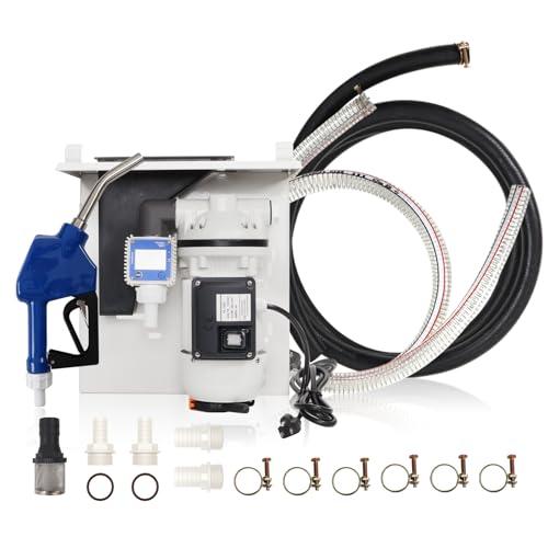 NEW DEF Pump - 110 Volt,Diesel Exhaust Fluid DEF Pump, Pump Kit for DEF, DEF Pump with Totes, Drums, And Wall Mounts, Includes DEF Pump,Flow Meter,Coupler,SS Auto Nozzle,20' Hose