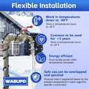 3FT-200FT Heat Tape for Water Pipes, -40F Deicing Pipe Heat Cable,Electric Heating Cable Pipe,Frezze Protection for Heat Trace Cable for Metal, Plastic Home Pipes,Gutter,120V 5W/ft80FT