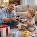 RC Drift Car, 1:24 4WD Futuristic Pickup Remote Control Car, High/Low Speed, 2 Sets of Drift & Off-Road Tires, 2.4GHz LED Toy Car, 2 Batteries, Gift for Boys Girls 6-16