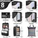 8 Set Packing Cubes for Travel, Gifts for Women Mom,Anti-Tearing Suitcase Organizer,OlarHike Vacation Essentials & Accessories for Cruise Ship