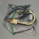 Brushed Gold Bathroom Faucet 3 Hole, VAPSINT 8 Inch Widespread Waterfall 3 Piece Bathroom Sink Faucet, 2 Handle 360 Swivel Spout Vanity Faucets with Pop Up Drain & Supply Hoses, VAP-BY002