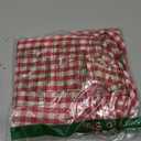 Verdusa Women's Gingham Plaid Shorts Bow Tie Split Elastic Waist Y2k Wide Leg Shorts Summer Vacation Outfits Picnic Clothes Red and White Plus XX-Large Plus