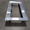 Channel GRD2 Dollies, Glass Rack/Milk Crate Dolly, Glass Rack Dollies, 44"W x 22"D x 7.5"H, Aluminum Construction